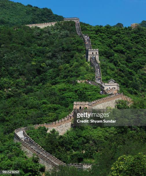 great wall of china, mutianyu - mutianyu stock pictures, royalty-free photos & images