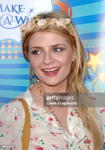Mischa Barton arrives at the Make A Wish Foundation event hosted by Kevin and Steffiana James at Santa Monica Pier on March 14, 2010 in Santa Monica,...