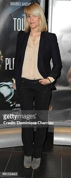 Director Judith Godreche attends the Paris Premiere of "Toutes le Filles Pleurent" at Mk2 Bibliotheque on March 30, 2010 in Paris, France.