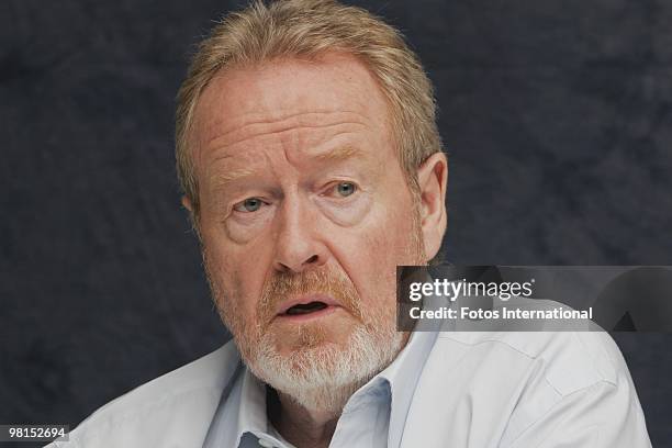 Ridley Scott at the Beverly Wilshire Hotel in Beverly Hills, California on September 28, 2008. Reproduction by American tabloids is absolutely...