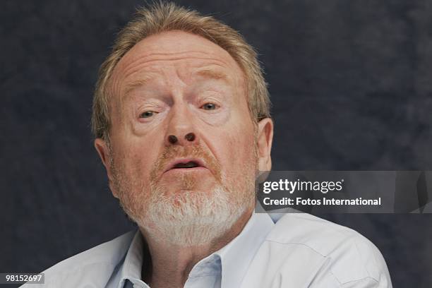 Ridley Scott at the Beverly Wilshire Hotel in Beverly Hills, California on September 28, 2008. Reproduction by American tabloids is absolutely...