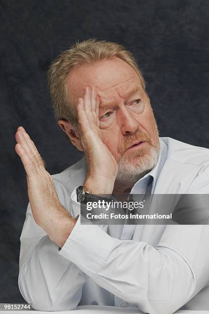 Ridley Scott at the Beverly Wilshire Hotel in Beverly Hills, California on September 28, 2008. Reproduction by American tabloids is absolutely...