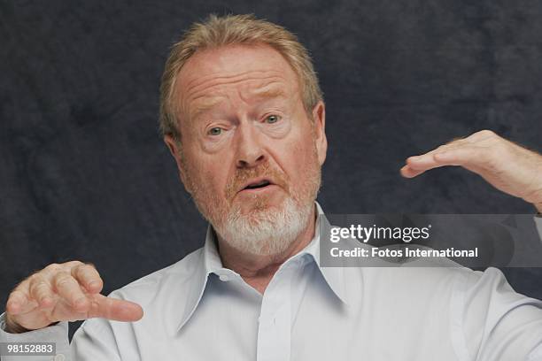 Ridley Scott at the Beverly Wilshire Hotel in Beverly Hills, California on September 28, 2008. Reproduction by American tabloids is absolutely...