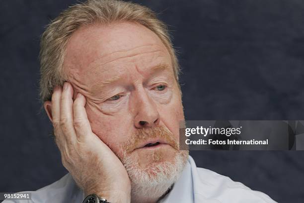 Ridley Scott at the Beverly Wilshire Hotel in Beverly Hills, California on September 28, 2008. Reproduction by American tabloids is absolutely...