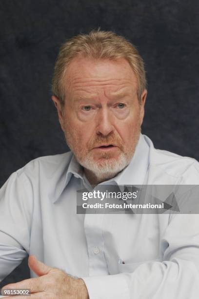 Ridley Scott at the Beverly Wilshire Hotel in Beverly Hills, California on September 28, 2008. Reproduction by American tabloids is absolutely...