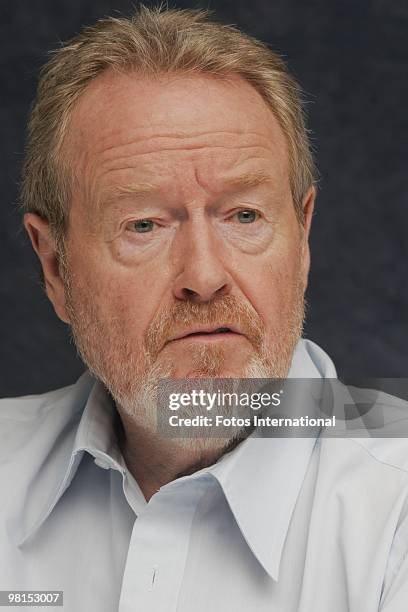 Ridley Scott at the Beverly Wilshire Hotel in Beverly Hills, California on September 28, 2008. Reproduction by American tabloids is absolutely...