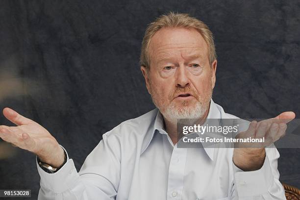 Ridley Scott at the Beverly Wilshire Hotel in Beverly Hills, California on September 28, 2008. Reproduction by American tabloids is absolutely...