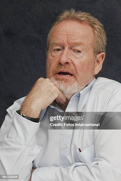 Ridley Scott at the Beverly Wilshire Hotel in Beverly Hills, California on September 28, 2008. Reproduction by American tabloids is absolutely...