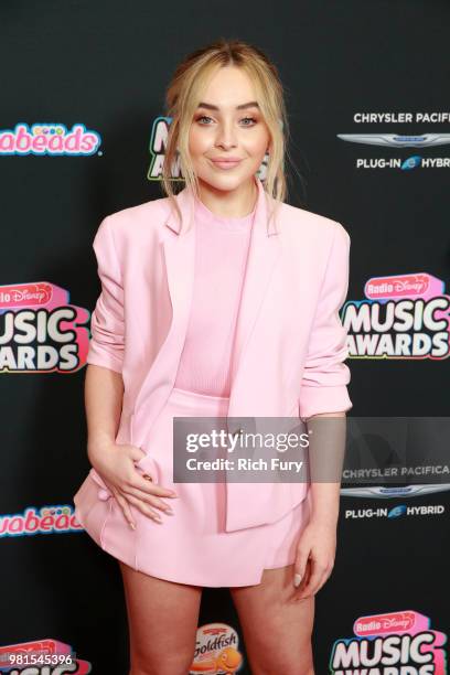 Sabrina Carpenter attends the 2018 Radio Disney Music Awards at Loews Hollywood Hotel on June 22, 2018 in Hollywood, California.