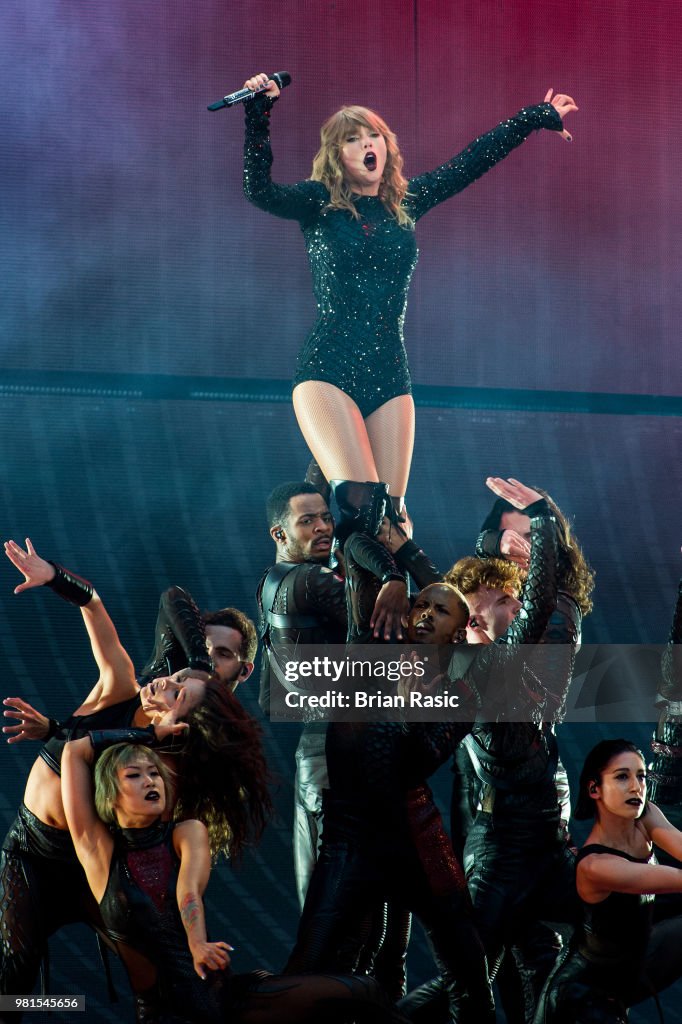 Taylor Swift Performs At Wembley Stadium