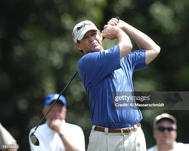 Lee Janzen competes in the third round of the PGA Tour Ford Championship at Doral in Miami, Florida March 6, 2004.