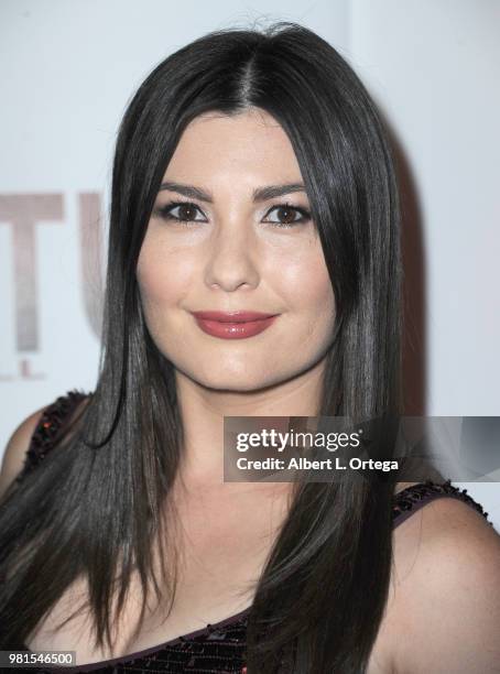 Actress Celeste Thorson arrives for the Premiere Of "Crepitus" held at Los Feliz Theatre on June 21, 2018 in Los Angeles, California.