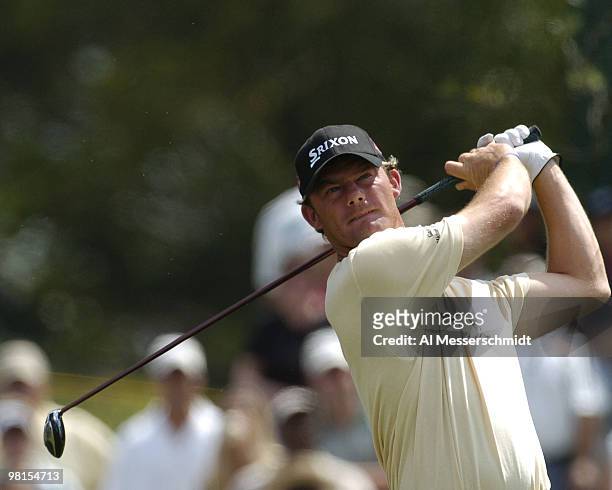 Alex Cejka of Germany competes in the final round of the PGA Tour Ford Championship at Doral in Miami, Florida March 7, 2004. Cejka finished 15th.