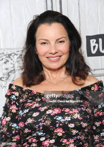 Actress Fran Drescher visits Build Series to discuss 'Hotel Transylvania 3: Summer Vacation' at Build Studio on June 22, 2018 in New York City.