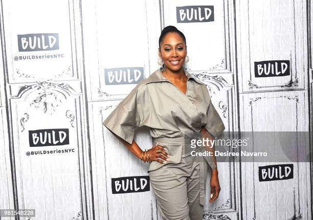 Actress Simone Missick visits Build Series to discuss Marvel's 'Luke Cage' at Build Studio on June 22, 2018 in New York City.