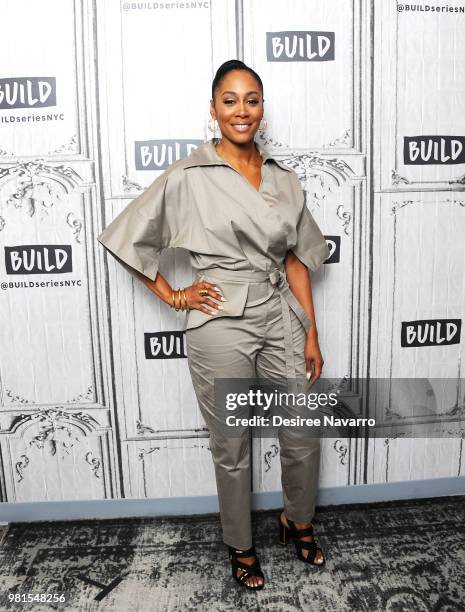 Actress Simone Missick visits Build Series to discuss Marvel's 'Luke Cage' at Build Studio on June 22, 2018 in New York City.