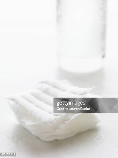 stack of cotton  - cotton pad stock pictures, royalty-free photos & images