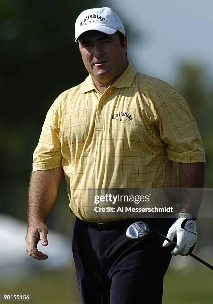 Craig Parry of Australia competes in the final round of the PGA Tour Ford Championship at Doral in Miami, Florida March 7, 2004. Parry won the...