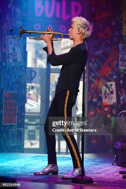 Musician Spencer Ludwig performs at Build Studio on June 22, 2018 in New York City.