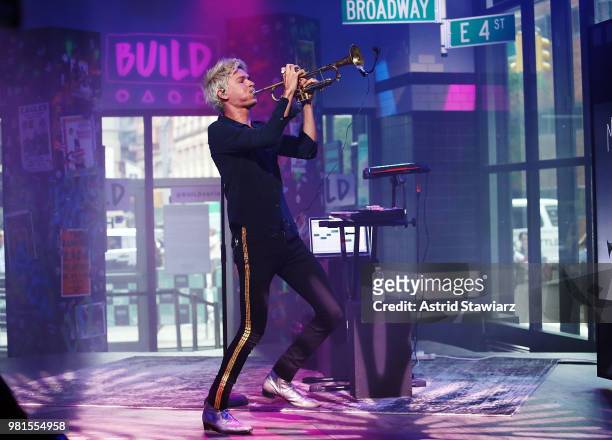 Musician Spencer Ludwig performs at Build Studio on June 22, 2018 in New York City.