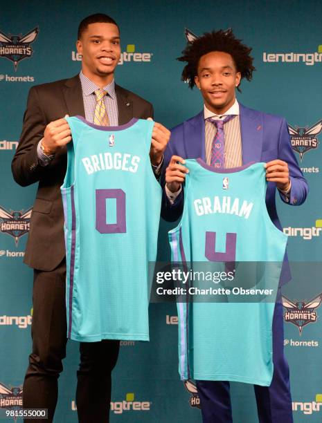 Devonte Bridge 247 Charlotte Hornets Introductory Press Stock Photos, High-Res ...