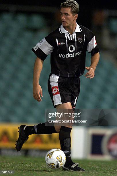 Michael Cartwright of the Kingz in action during the NSL match between Parramatta Power and the Kingz played at Parramatta Stadium, Sydney,...