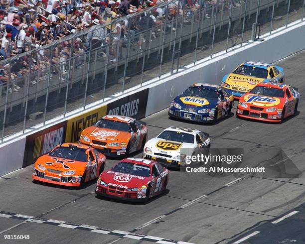 Kasey Kahne races Robby Gordon Sunday, April 18, 2004 in the NASCAR Advance Auto Parts 500 at Martinsville Speedway.