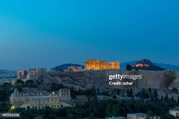 athenian acropolis greece - acropolis athens stock pictures, royalty-free photos & images