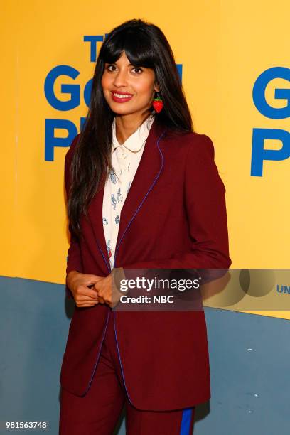 Pictured: Jameela Jamil at UCB Sunset Theatre on June 19, 2018 --