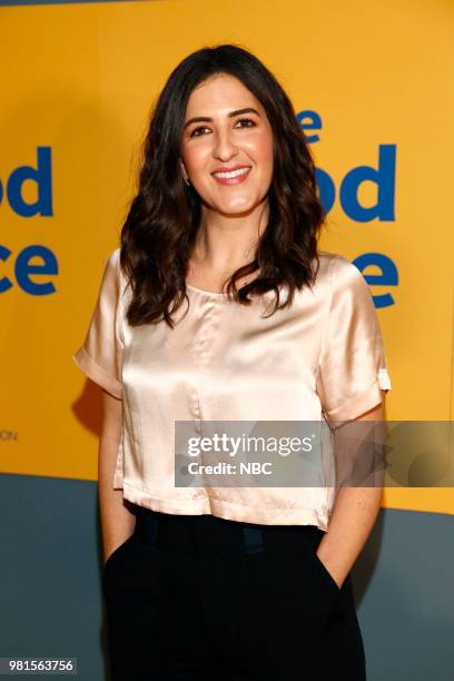 Pictured: D'Arcy Carden at UCB Sunset Theatre on June 19, 2018 --