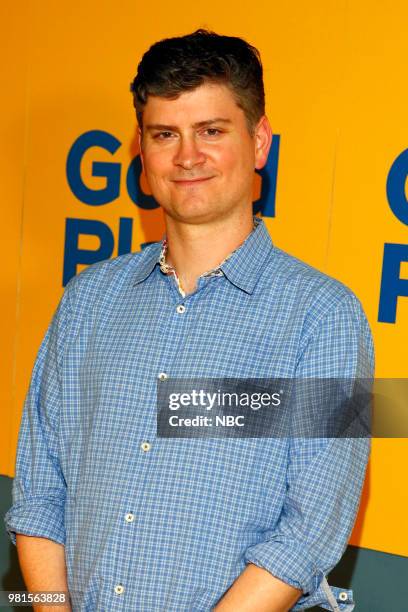 Pictured: Michael Schur, Creator / Executive Producer at UCB Sunset Theatre on June 19, 2018 --