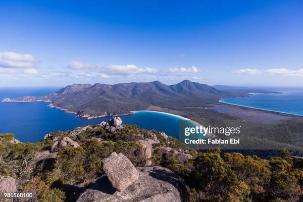 freycinet island - freycinet stock-fotos und bilder