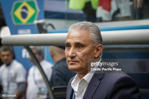 Tite Técnico of Brasil during the match between Brazil and Costa Rica for the second round of group E of the 2018 World Cup, held at Saint Petersburg...