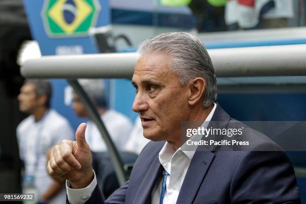 Tite Técnico of Brasil during the match between Brazil and Costa Rica for the second round of group E of the 2018 World Cup, held at Saint Petersburg...