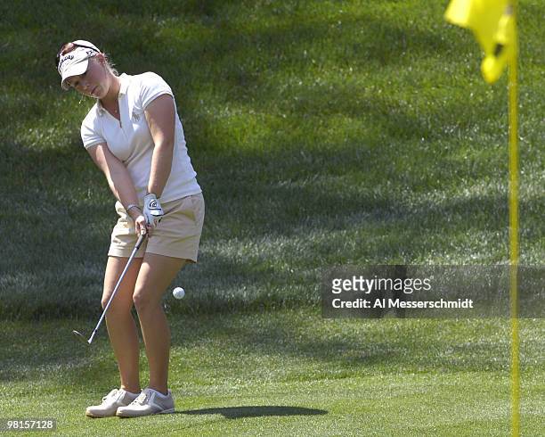Morgan Pressel during the first round of the LPGA Michelob ULTRA Open at Kingsmill at Kingsmill Resort and Spa in Williamsburg, Virginia on May 10,...
