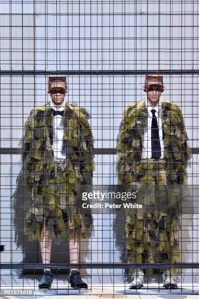 Models walk the runway during the Comme des Garcons Menswear Spring/Summer 2019 show as part of Paris Fashion Week on June 22, 2018 in Paris, France.
