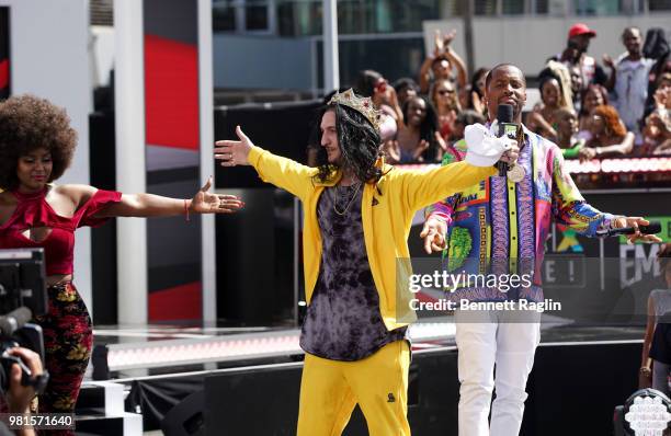 Stitch performs during Freestyle Friday BET Finale during Freestyle Friday BET Finale at BETX Live!, presented by Fresh Empire, during the 2018 BET...