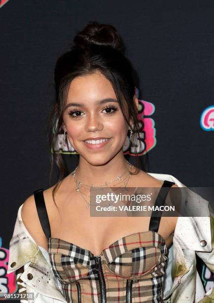 Actress Jenna Ortega attends the 2018 Radio Disney Music Awards at Loews Hollywood Hotel on June 12, 2018 in Hollywood, California.