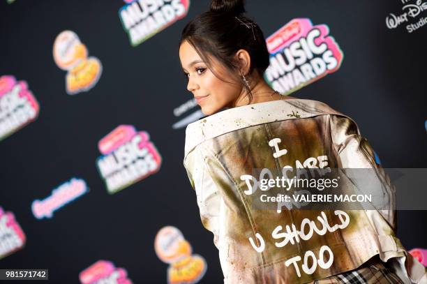 Actress Jenna Ortega attends the 2018 Radio Disney Music Awards at Loews Hollywood Hotel on June 12, 2018 in Hollywood, California.