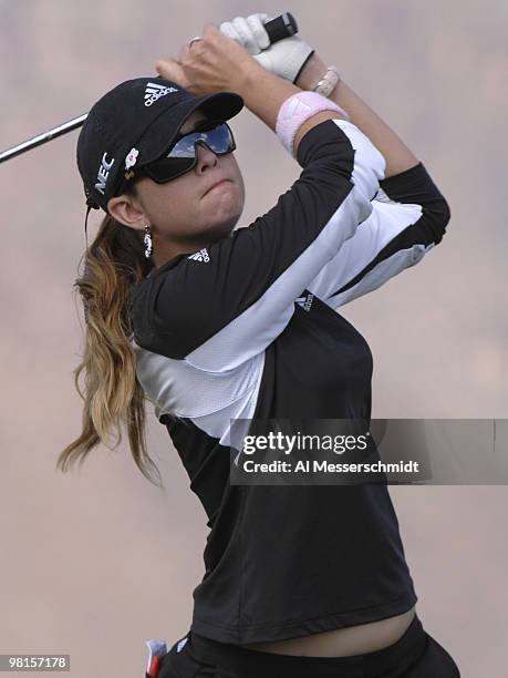 Paula Creamer on the eighth tee during the second round of the 2007 Safeway International at Superstition Mountain Golf and Country Club March 23...