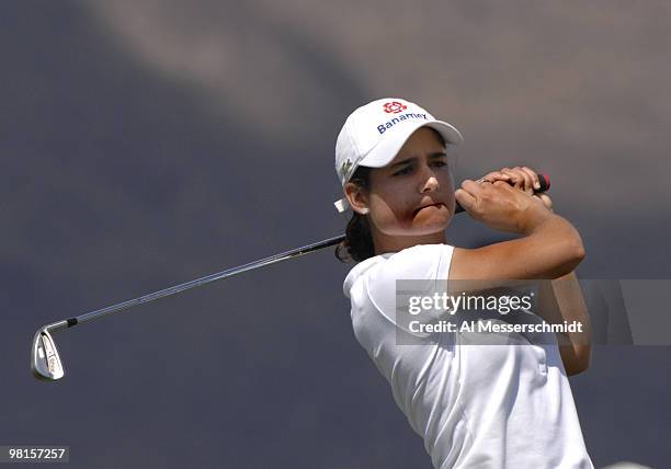 Loren Ochoa drives from the eighth tee during the third round of the 2007 Safeway International at Superstition Mountain Golf and Country Club March...