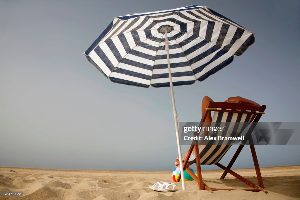 Relaxing on the Beach