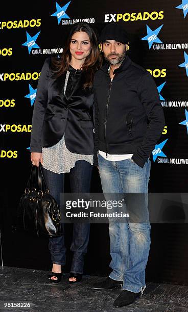 Model Marisa Jara and her husband Chente Escribano attend the premiere of "The Bounty Hunter" at Callao Cinema on March 30, 2010 in Madrid, Spain.