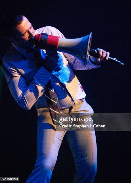 Scott Weiland of Stone Temple Pilots performs at the Louisville Palace on March 30, 2010 in Louisville, Kentucky.