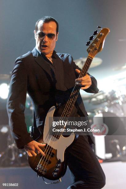 Robert DeLeo of Stone Temple Pilots performs at the Louisville Palace on March 30, 2010 in Louisville, Kentucky.