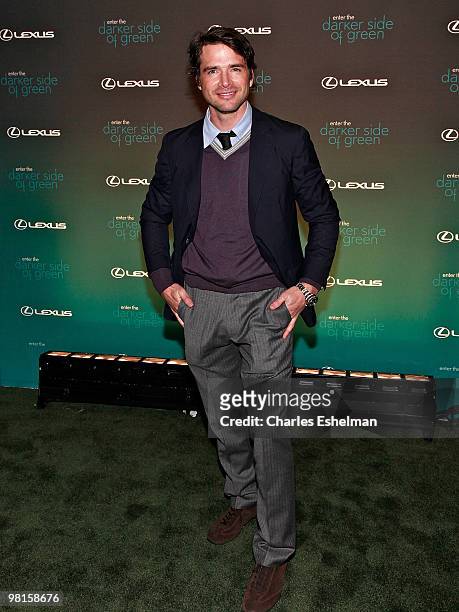 Actor Matthew Settle attends the Darker Side of Green Climate Change Debate at Skylight West on March 30, 2010 in New York City.