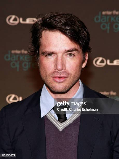 Actor Matthew Settle attends the Darker Side of Green Climate Change Debate at Skylight West on March 30, 2010 in New York City.