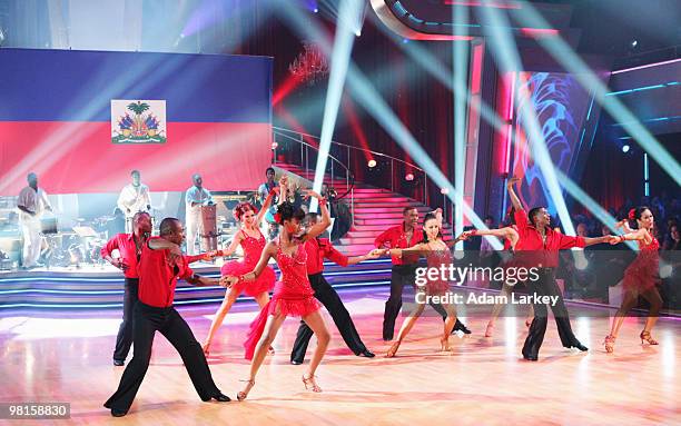 Episode 1002A" - The first Macy's "Stars of Dance" performance of the season paid tribute to the victims of the recent earthquake in Haiti in a...