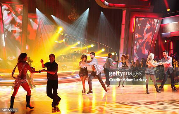 Episode 1002A" - All 11 "Dancing with the Stars" pros performed a ballroom fusion number by Michael Jackson's renowned choreographer, Travis Payne,...
