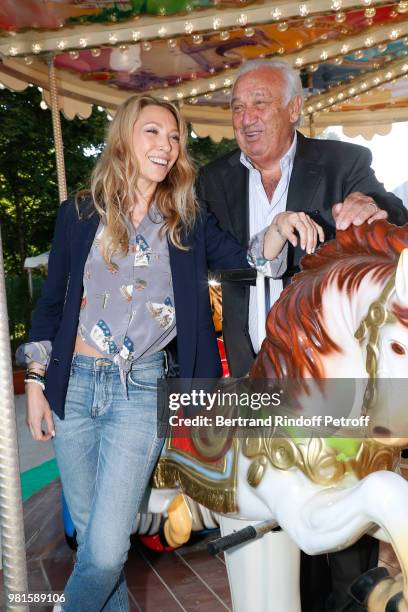 Support of the "Fete des Tuileries" Laura Smet and Marcel Campion attends the Fete Des Tuileries on June 22, 2018 in Paris, France.